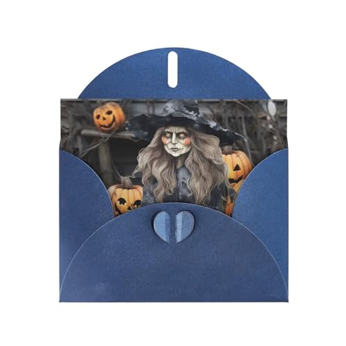 GTKSYNVE Lustige Halloween-Dekoration, Hexen-Grußkarte mit Umschlägen, für alle Anlässe, blanko, 10,2 x 15,2 cm, Notizkarten mit Umschlägen, personalisierte Geburtstagskarte GTKSYNVE Lustige Halloween-Dekoration, Hexen-Grußkarte mit Umschlägen, für alle Anlässe, blanko, 10,2 x 15,2 cm, Notizkarten mit Umschlägen, personalisierte Geburtstagskarte von GTKSYNVE