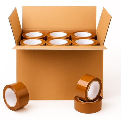GTKWEX Klebeband zum Verpacken (braun, 126 m) von GTKWEX
