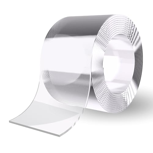 GTKWEX TRANSPARENTES WASSERDICHTES KLEBEBAND 10 METER | DICHTUNGSBAND FÜR BADEZIMMER, WASCHBECKEN UND WASCHBECKEN | BESTÄNDIG FÜR BILDSCHIRME UND BÄDER | KÜCHENARBEITSPOPLET | (4CM) von GTKWEX
