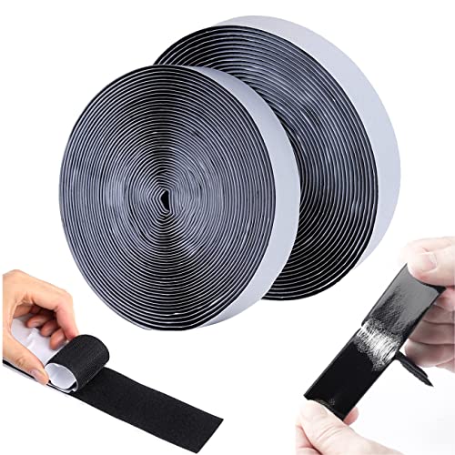 Klettband selbstklebend Extra Stark, 8M x 25 mm Doppelseitiges Klettverschluss Selbstklebend Schwarz, Selbstklebendes Klebepad Flauschband und Hakenband zum Nähen Befestigen Montieren Klettband selbstklebend Extra Stark, 8M x 25 mm Doppelseitiges Klettverschluss Selbstklebend Schwarz, Selbstklebendes Klebepad Flauschband und Hakenband zum Nähen Befestigen Montieren von GTLAOGS