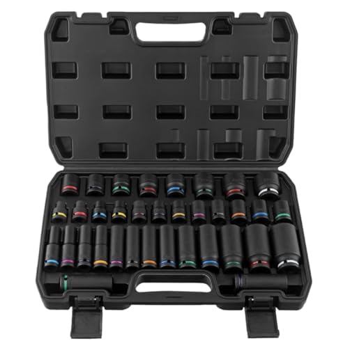 GTOULHH Werkzeugkoffer 35-teiliges Mechaniker-Werkzeugset, Pneumatische, Dickwandige Hochleistungssteckdose Mit Farbring Reparatur zu Hause GTOULHH Werkzeugkoffer 35-teiliges Mechaniker-Werkzeugset, Pneumatische, Dickwandige Hochleistungssteckdose Mit Farbring Reparatur zu Hause von GTOULHH