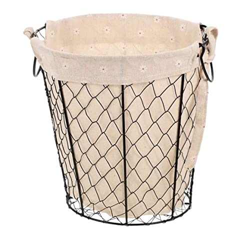 Wäschesammler Wäschetonne Wäschekorb, Metall-Wäschekorb, Futterstoff, Für Schmutzige Kleidung, Für Studentenwohnheime Laundry Basket von GTOULHH