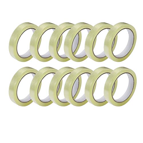 GTSE - Klebeband Transparent - 24 mm x 66 m pro Rolle - Klebeband zum Verpacken von Geschenken, für zuhause, die Schule und das Büro - 12 große Rollen GTSE - Klebeband Transparent - 24 mm x 66 m pro Rolle - Klebeband zum Verpacken von Geschenken, für zuhause, die Schule und das Büro - 12 große Rollen von GTSE
