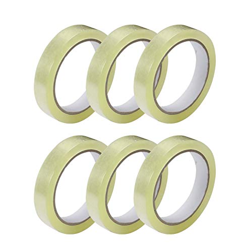 GTSE - Klebeband Transparent - 24 mm x 66 m pro Rolle - Klebeband zum Verpacken von Geschenken, für zuhause, die Schule und das Büro - 6 große Rollen GTSE - Klebeband Transparent - 24 mm x 66 m pro Rolle - Klebeband zum Verpacken von Geschenken, für zuhause, die Schule und das Büro - 6 große Rollen von GTSE