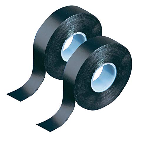 Gocableties - Selbstverschweißendes Klebeband -25 mm x 10 m - Isolierband und Dichtungsband für wasserdichte Reparaturen - Schwarz - 2 Rollen Gocableties - Selbstverschweißendes Klebeband -25 mm x 10 m - Isolierband und Dichtungsband für wasserdichte Reparaturen - Schwarz - 2 Rollen von GTSE