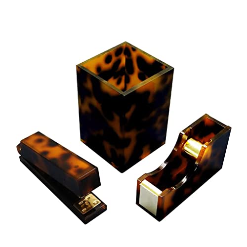 GTTBL Schreibtischhefter aus Acryl, klein, Leopardenmuster, goldfarben, tragbarer Schreibtischhefter für Schreibtisch, Schreibwaren-Set, Büro-Bindungszubehör GTTBL Schreibtischhefter aus Acryl, klein, Leopardenmuster, goldfarben, tragbarer Schreibtischhefter für Schreibtisch, Schreibwaren-Set, Büro-Bindungszubehör von GTTBL