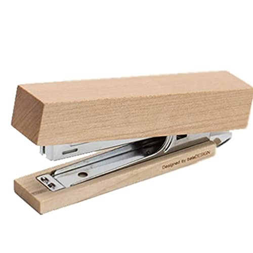 GTTBL Schreibtischhefter aus Holz, für Studenten, Büro, müheloses Hefter, tragbar, multifunktional, Handheld-Desktop-Hefter von GTTBL