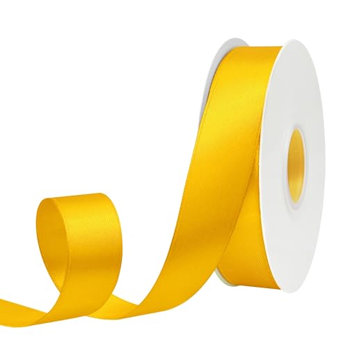 GTYBOVA Satinband 25mm X 45m Gelb Schleifenband Dekoband Bänder zum Basteln Stoffbänder für Hochzeit Taufe Und Geburtstagsgeschenk GTYBOVA Satinband 25mm X 45m Gelb Schleifenband Dekoband Bänder zum Basteln Stoffbänder für Hochzeit Taufe Und Geburtstagsgeschenk von GTYBOVA