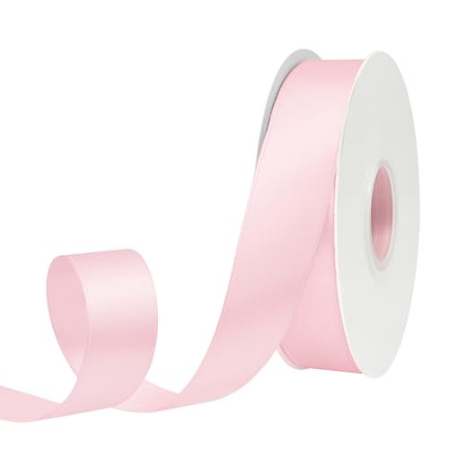 GTYBOVA Satinband 25mm X 45m Hellrosa Schleifenband Dekoband Bänder zum Basteln Stoffbänder für Hochzeit Taufe Und Geburtstagsgeschenk GTYBOVA Satinband 25mm X 45m Hellrosa Schleifenband Dekoband Bänder zum Basteln Stoffbänder für Hochzeit Taufe Und Geburtstagsgeschenk von GTYBOVA