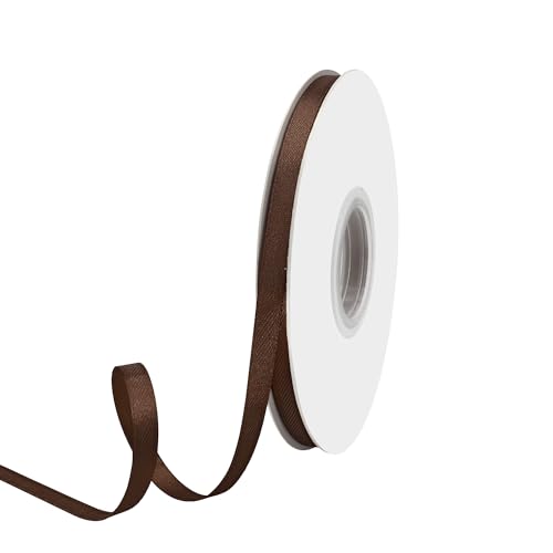 GTYBOVA Satinband 6mm X 91m Braun Schleifenband Dekoband Bänder zum Basteln Stoffbänder für Hochzeit Taufe Und Geburtstagsgeschenk GTYBOVA Satinband 6mm X 91m Braun Schleifenband Dekoband Bänder zum Basteln Stoffbänder für Hochzeit Taufe Und Geburtstagsgeschenk von GTYBOVA