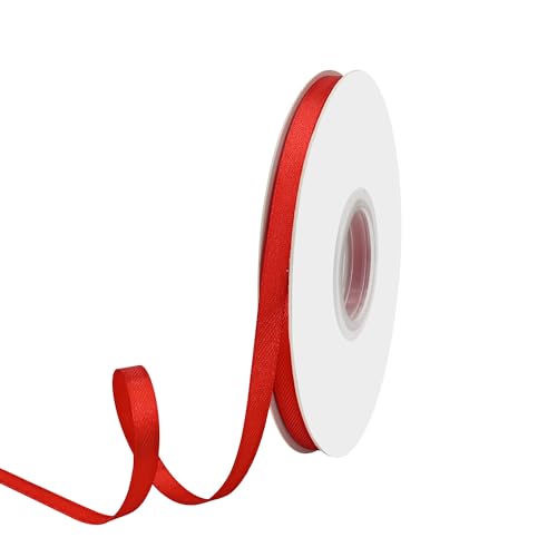 GTYBOVA Satinband 6mm X 91m Rot Schleifenband Dekoband Bänder zum Basteln Stoffbänder für Hochzeit Taufe Und Geburtstagsgeschenk GTYBOVA Satinband 6mm X 91m Rot Schleifenband Dekoband Bänder zum Basteln Stoffbänder für Hochzeit Taufe Und Geburtstagsgeschenk von GTYBOVA