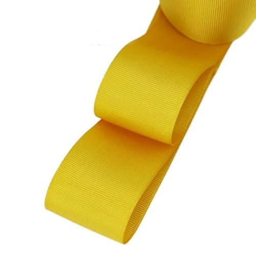 (10 Meter/Menge) 38 mm Ripsband, Weihnachtsdekoration, Bänder, Orange, Gelb von GTYFRD