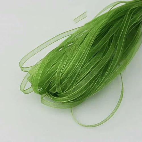 (40 Meter/Los) 1/8 '' (3,0 mm) Organzabänder Hochzeit Weihnachtsdekoration Geschenkbänder Handarbeit DIY-Amy Green von GTYFRD