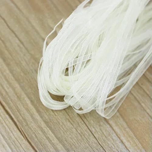(40 Meter/Los) 1/8 '' (3,0 mm) Organzabänder Hochzeit Weihnachtsdekoration Geschenkbänder Handarbeit DIY-Beige von GTYFRD