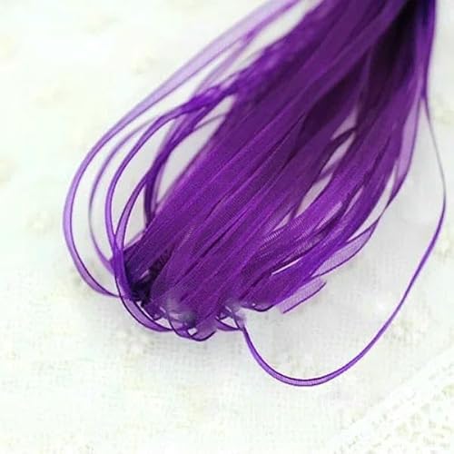(40 Meter/Los) 1/8 '' (3,0 mm) Organzabänder Hochzeit Weihnachtsdekoration Geschenkbänder Handarbeit DIY-LILA von GTYFRD
