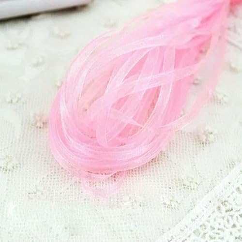 (40 Meter/Los) 1/8 '' (3,0 mm) Organzabänder Hochzeit Weihnachtsdekoration Geschenkbänder Handarbeit DIY-Rosa von GTYFRD