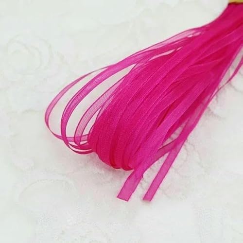 (40 Meter/Los) 1/8 '' (3,0 mm) Organzabänder Hochzeit Weihnachtsdekoration Geschenkbänder Handarbeit DIY-Rose Rot von GTYFRD