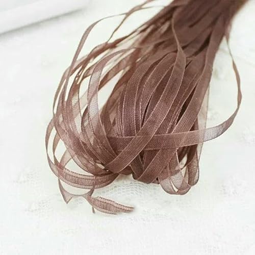 (40 Meter/Menge) 1/8 '' (3,0 mm) Organzabänder Hochzeit Weihnachtsdekoration Geschenkbänder Handarbeit DIY-Kaffee von GTYFRD