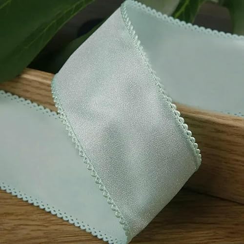 1,5 Zoll 40 mm helles Seidenband für Kleidung, Schuhe, Blumen, Material zum Selbermachen, Schleife, Haarschmuck, handgefertigtes Klebeband, Basteln, 9,1 m, grün, 40 mm 1,5 Zoll 40 mm helles Seidenband für Kleidung, Schuhe, Blumen, Material zum Selbermachen, Schleife, Haarschmuck, handgefertigtes Klebeband, Basteln, 9,1 m, grün, 40 mm von GTYFRD