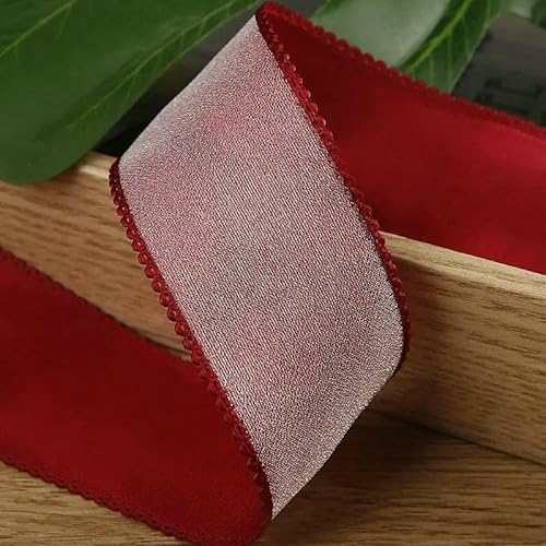 1,5 Zoll 40 mm helles Seidenband für Kleidung, Schuhe, Blumen, Material zum Selbermachen, Schleife, Haarschmuck, handgefertigtes Klebeband, Basteln, 9,1 m, weinrot, 40 mm 1,5 Zoll 40 mm helles Seidenband für Kleidung, Schuhe, Blumen, Material zum Selbermachen, Schleife, Haarschmuck, handgefertigtes Klebeband, Basteln, 9,1 m, weinrot, 40 mm von GTYFRD