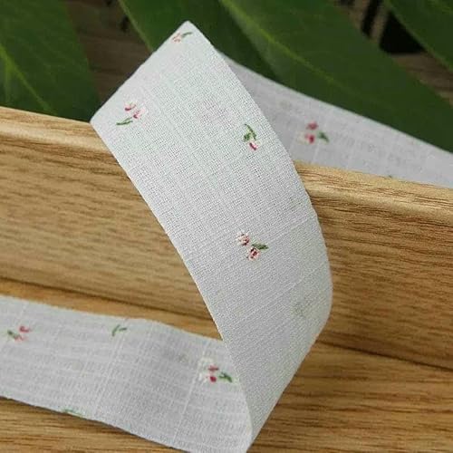 1" 1,5" 10 mm 25 mm 38 mm Blumenband aus Baumwollleinen, handgefertigte Dekoration, DIY-Haarschleifen-Zubehör, Verpackung, 10 Yards, Hellblau, 25 mm von GTYFRD