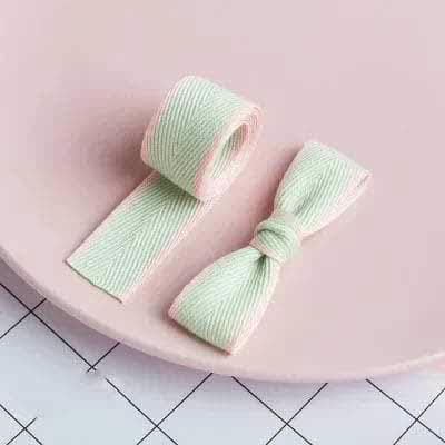 1" 25 mm Köperband mit farbigem Rand, handgefertigtes Band, DIY-Ohrringe, Broschen, Haarschleifen, Zubehör, Gurtband, 10 Yards, hellgrün, 25 mm 1" 25 mm Köperband mit farbigem Rand, handgefertigtes Band, DIY-Ohrringe, Broschen, Haarschleifen, Zubehör, Gurtband, 10 Yards, hellgrün, 25 mm von GTYFRD