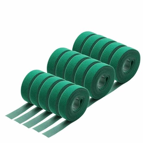 1~30R 5 m/Rolle, wiederverwendbarer Kabelbinder, Hakenschlaufe, Draht-Organizer, Management, Breite 10~25 mm, selbstklebender Befestigungsstreifen zum Selbermachen, Nylonband, Grün x von GTYFRD
