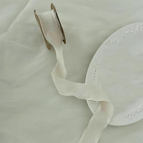1 Stück Spitzen-Plisseeband für Kuchen, Rüschen, Fischschwanz, Blumenstrauß, Flachsband, Box – Weiß – 1 Stück 1 Stück Spitzen-Plisseeband für Kuchen, Rüschen, Fischschwanz, Blumenstrauß, Flachsband, Box – Weiß – 1 Stück von GTYFRD