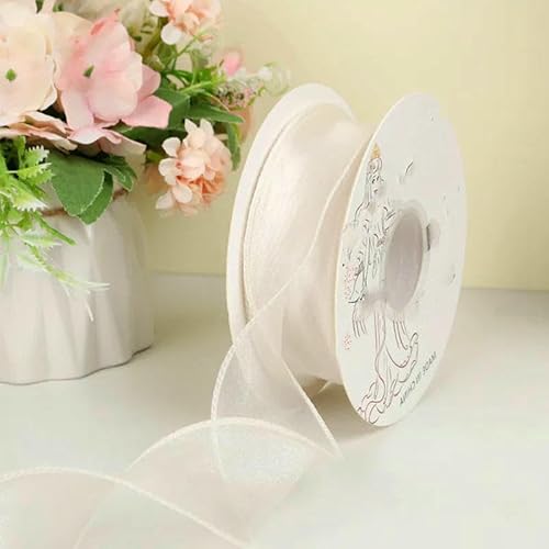 10 Meter/Rolle, 40 mm breites, gewelltes Organzaband aus Seide, Schleifenmaterial für Haarschmuck, Wickeldekoration, Spitzenbänder, Beige, 9,1 m 10 Meter/Rolle, 40 mm breites, gewelltes Organzaband aus Seide, Schleifenmaterial für Haarschmuck, Wickeldekoration, Spitzenbänder, Beige, 9,1 m von GTYFRD