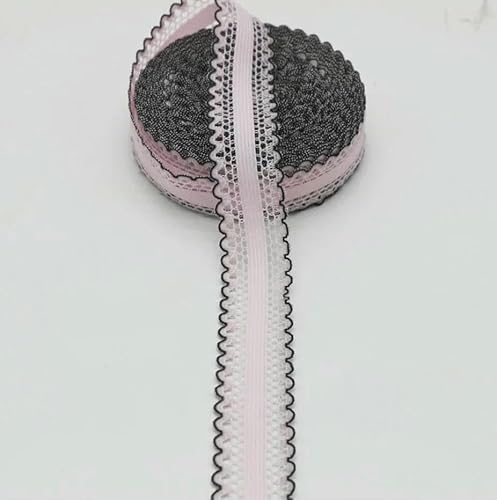 10 Yards 25MM elastisches hohles Spitzenband DIY handgefertigtes Material Kopfbedeckung Haarschleife Haushaltskleidung Schuhe Hüte Zubehör-8-25MM 10 Yards von GTYFRD