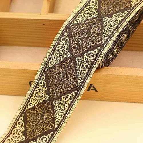10 Yards 33,0 mm oder 50 mm 2 Zoll gewebte Jacquard-Bandbesätze, geometrisches Totemmuster für Vorhänge und Kleidungszubehör-04-50MMX10YARD 10 Yards 33,0 mm oder 50 mm 2 Zoll gewebte Jacquard-Bandbesätze, geometrisches Totemmuster für Vorhänge und Kleidungszubehör-04-50MMX10YARD von GTYFRD