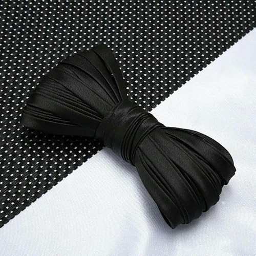 10 m Kantennähband, Schrägband, Paspelkordel, Seil zum Nähen und Trimmen von Heimtextilien im Patchwork-Stil, Schwarz, 10 m 10 m Kantennähband, Schrägband, Paspelkordel, Seil zum Nähen und Trimmen von Heimtextilien im Patchwork-Stil, Schwarz, 10 m von GTYFRD