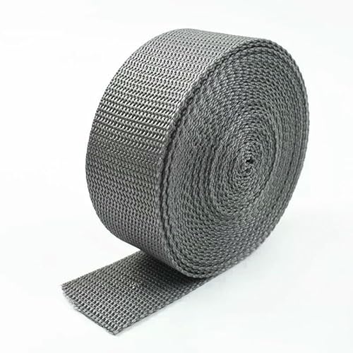 10 m PP-Polypropylen-Gurtband, 20–50 mm, Umhängetaschengurt, Nylonband, Dekor, Spitze, Nähschrägband, Zubehör, 6 Mittelgrau, 50 mm 10 m PP-Polypropylen-Gurtband, 20–50 mm, Umhängetaschengurt, Nylonband, Dekor, Spitze, Nähschrägband, Zubehör, 6 Mittelgrau, 50 mm von GTYFRD