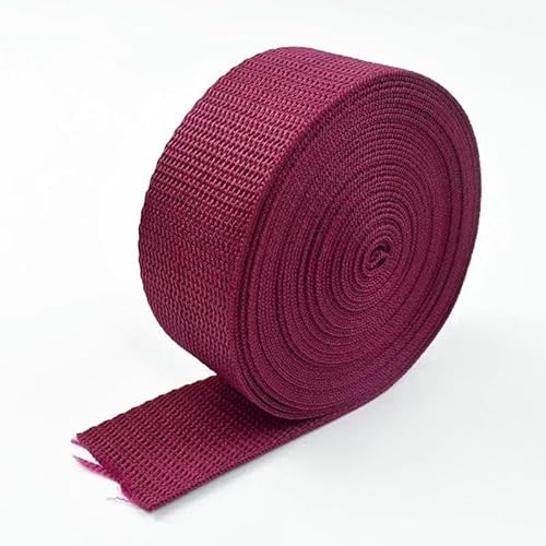10 m PP-Polypropylen-Gurtband, 20–50 mm, Umhängetaschengurt, Nylonband, Dekor, Spitze, Nähschrägband, Zubehör-53Dunkelrot-50 mm 10 m PP-Polypropylen-Gurtband, 20–50 mm, Umhängetaschengurt, Nylonband, Dekor, Spitze, Nähschrägband, Zubehör-53Dunkelrot-50 mm von GTYFRD