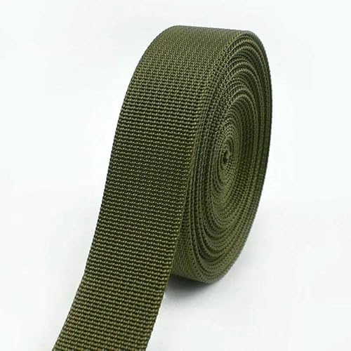 2/5/8/10 m, 20–50 mm, armeegrünes Nylon-Gurtband für Taschen, Bänder, Auto-Schlüsselbänder, Kleidung, dekoratives Nähzubehör – Armeegrün – 25 mm – 5 Meter 2/5/8/10 m, 20–50 mm, armeegrünes Nylon-Gurtband für Taschen, Bänder, Auto-Schlüsselbänder, Kleidung, dekoratives Nähzubehör – Armeegrün – 25 mm – 5 Meter von GTYFRD