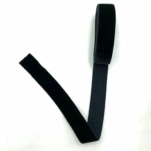 2 Yards, 20 mm, 30 mm, 38 mm, 50 mm, schwarzes, dehnbares, elastisches Samtband, einseitig, Velours-Gurtband für Stirnbänder, Bekleidung, Nähzubehör, 20 mm, 3 Yards von GTYFRD