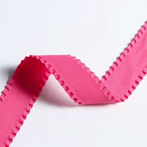 2 Yards Rüschenfalten-Schleifband zum Selbermachen, Haarschleifenknoten, Blumenstrauß, Verpackungsmaterial, Kleidung, Nähzubehör, Rosarot, 16 mm breit 2 Yards Rüschenfalten-Schleifband zum Selbermachen, Haarschleifenknoten, Blumenstrauß, Verpackungsmaterial, Kleidung, Nähzubehör, Rosarot, 16 mm breit von GTYFRD