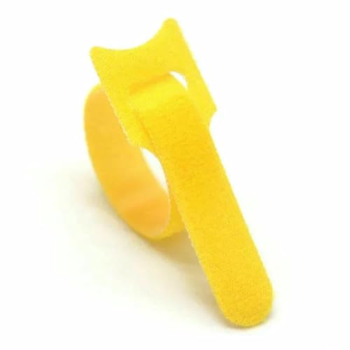 20–200 Stück lösbare Kabelbinder für Maus-Kopfhörer, Kabelmanagement, Nylon-Kabelbinder, wiederverwendbare Schlaufenbänder, Gelb, 250 mm x 100 Stück 20–200 Stück lösbare Kabelbinder für Maus-Kopfhörer, Kabelmanagement, Nylon-Kabelbinder, wiederverwendbare Schlaufenbänder, Gelb, 250 mm x 100 Stück von GTYFRD