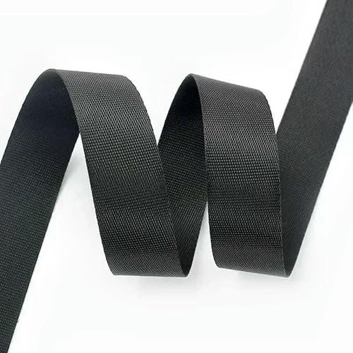 3,0 m 20/25/32/38/50 mm Nylon-Gurtband, Rucksackgurt, Haustierhalsband, Band, DIY-Tasche, Kleidung, Nähzubehör, Schwarz, 25 mm 3,0 m 20/25/32/38/50 mm Nylon-Gurtband, Rucksackgurt, Haustierhalsband, Band, DIY-Tasche, Kleidung, Nähzubehör, Schwarz, 25 mm von GTYFRD