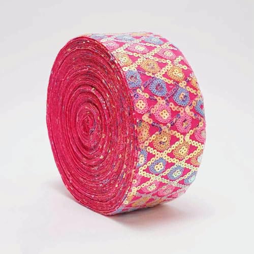 3 Zoll 75 mm DIY zweifarbig geschälter, unordentlicher Paillettenstoff, wendbares Paillettenband für Bastelbedarf, Nähzubehör, 5 Yard-N2304699-25 Yard 3 Zoll 75 mm DIY zweifarbig geschälter, unordentlicher Paillettenstoff, wendbares Paillettenband für Bastelbedarf, Nähzubehör, 5 Yard-N2304699-25 Yard von GTYFRD