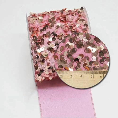 3 Zoll 75 mm DIY zweifarbig geschälter, unordentlicher Paillettenstoff, wendbares Paillettenband für Bastelbedarf, Nähzubehör, 5 Yard-O4102744-25 Yard 3 Zoll 75 mm DIY zweifarbig geschälter, unordentlicher Paillettenstoff, wendbares Paillettenband für Bastelbedarf, Nähzubehör, 5 Yard-O4102744-25 Yard von GTYFRD