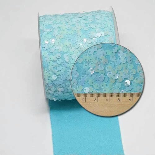 3 Zoll 75 mm DIY zweifarbig geschälter, unordentlicher Paillettenstoff, wendbares Paillettenband für Bastelbedarf, Nähzubehör, 5 Yard-O4302745-25 Yard 3 Zoll 75 mm DIY zweifarbig geschälter, unordentlicher Paillettenstoff, wendbares Paillettenband für Bastelbedarf, Nähzubehör, 5 Yard-O4302745-25 Yard von GTYFRD