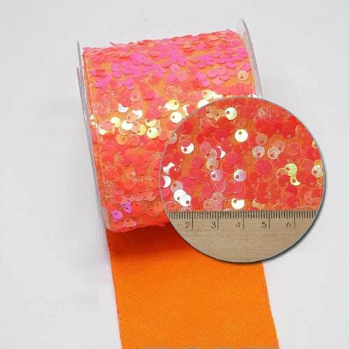 3 Zoll 75 mm DIY zweifarbig geschälter, unordentlicher Paillettenstoff, wendbares Paillettenband für Bastelbedarf, Nähzubehör, 5 Yard-O4302748-25 Yard 3 Zoll 75 mm DIY zweifarbig geschälter, unordentlicher Paillettenstoff, wendbares Paillettenband für Bastelbedarf, Nähzubehör, 5 Yard-O4302748-25 Yard von GTYFRD