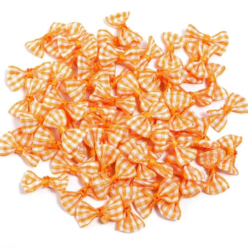 30 Stück/Los Schottische Karo-Bögen, farbige kleine Schleifen, handgefertigte Schleifen, Blumen für DIY, Hochzeit, Weihnachten, Basteln, Dekoration, Orange, 1,5 x 3 cm 30 Stück/Los Schottische Karo-Bögen, farbige kleine Schleifen, handgefertigte Schleifen, Blumen für DIY, Hochzeit, Weihnachten, Basteln, Dekoration, Orange, 1,5 x 3 cm von GTYFRD