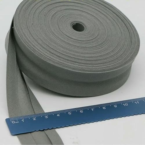 30 mm breites Schrägband aus Baumwolle, DIY-Nähen für Kinderkleidung, Steppdecken, Tischdecken, Kantenstreifen, Nähstoffzubehör, Grau, 30 mm x 10 m 30 mm breites Schrägband aus Baumwolle, DIY-Nähen für Kinderkleidung, Steppdecken, Tischdecken, Kantenstreifen, Nähstoffzubehör, Grau, 30 mm x 10 m von GTYFRD