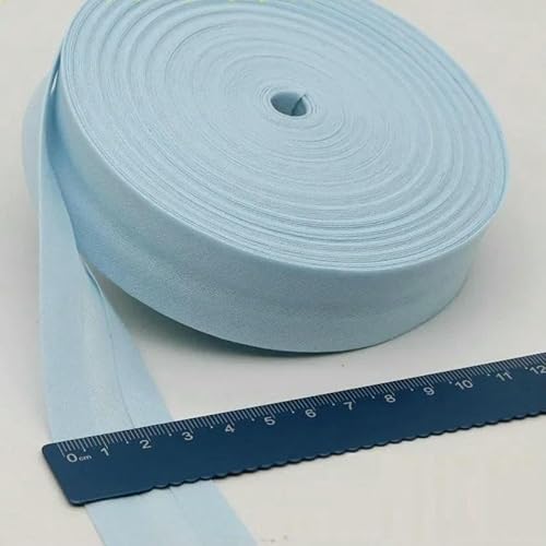 30 mm breites Schrägband aus Baumwolle, DIY-Nähen für Kinderkleidung, Steppdecken, Tischdecken, Kantenstreifen, Nähstoffzubehör, Hellblau, 30 mm x 10 m 30 mm breites Schrägband aus Baumwolle, DIY-Nähen für Kinderkleidung, Steppdecken, Tischdecken, Kantenstreifen, Nähstoffzubehör, Hellblau, 30 mm x 10 m von GTYFRD