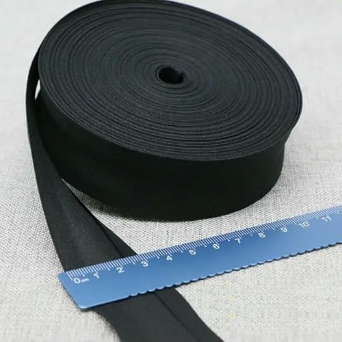 30 mm breites Schrägband aus Baumwolle, DIY-Nähen für Kinderkleidung, Steppdecken, Tischdecken, Kantenstreifen, Nähstoffzubehör, Schwarz, 30 mm x 10 m 30 mm breites Schrägband aus Baumwolle, DIY-Nähen für Kinderkleidung, Steppdecken, Tischdecken, Kantenstreifen, Nähstoffzubehör, Schwarz, 30 mm x 10 m von GTYFRD