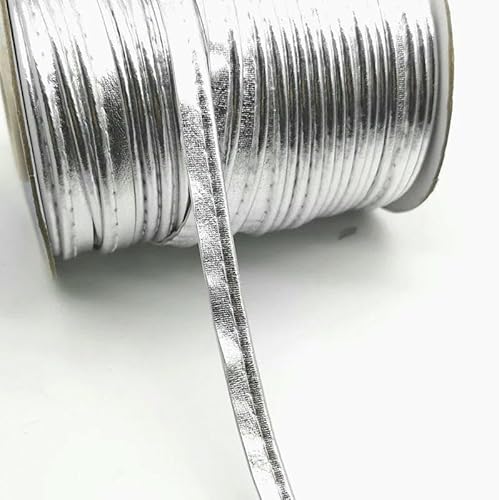 4,5 m Kanten-Nähband, Kunstlederkordel, Seil für Bettlaken, Sofa, Vorhänge, Hüte, Kleidung, verschiedene Stoffe, DIY #Ro-Silber von GTYFRD