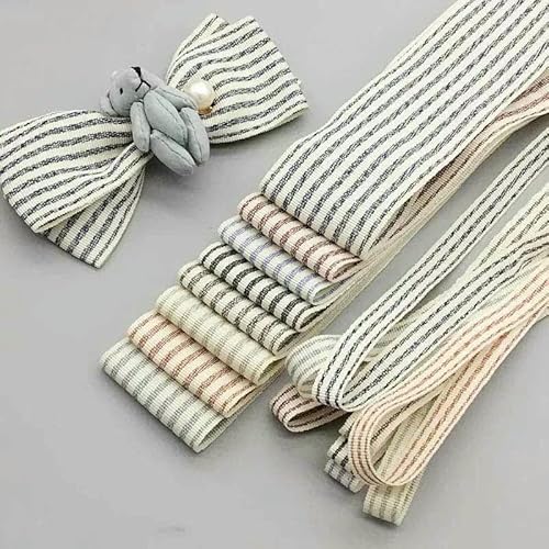 40 mm 10 mm Doppelfarben-Streifen-Satinbänder DIY-Schleife Baumwollband Handgefertigtes Klebeband Kleidungszubehör Band 6 Yard-Kaffee-40 mm 40 mm 10 mm Doppelfarben-Streifen-Satinbänder DIY-Schleife Baumwollband Handgefertigtes Klebeband Kleidungszubehör Band 6 Yard-Kaffee-40 mm von GTYFRD