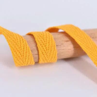 45,7 m Fischgrätenband, 100% Baumwollband, hochfestes Gürteltaschen-Etikettenband, Nähband, Schrägband, DIY-Bastelzubehör, Gelb, 2 cm 45,7 m Fischgrätenband, 100% Baumwollband, hochfestes Gürteltaschen-Etikettenband, Nähband, Schrägband, DIY-Bastelzubehör, Gelb, 2 cm von GTYFRD